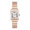 Sigurd Vintage Roman Women's Watch - Square Dial with Stylish Stainless Steel Strap
