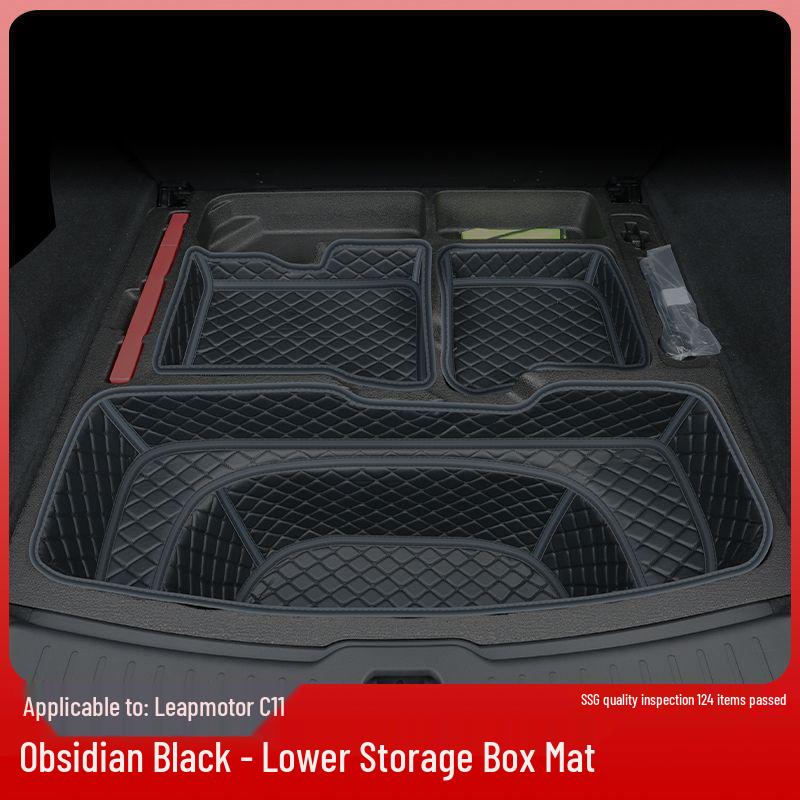 Compatible Leapmotor C11 Trunk Mat - Surround Design, Wear-Resistant, Fits 26 Models