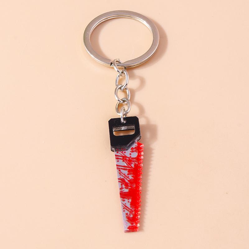 

Bloody Resin Knife Keychain Halloween Keyring Pendants for Car Key Holder DIY Halloween Party Gifts Key Chain Accessories