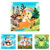 Wooden Kid Puzzle Board With Animal Pictures For Toddler Education And Cognitive Skills