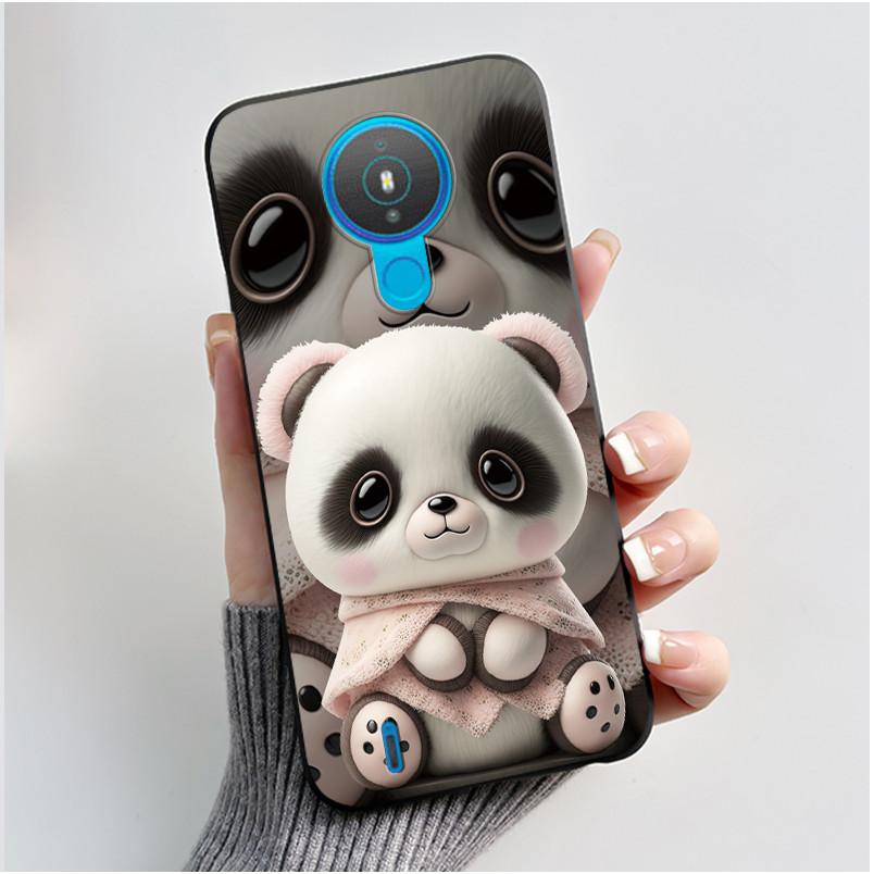 For Nokia 1.4 TA-1322 Trendy Black Phone Case For Nokia 6.2/Nokia 7.2 Lucky Koi Anti-Scratch Soft Shockproof Back Shell Cover