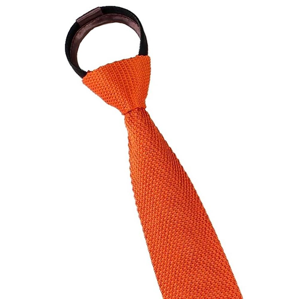 Adjustable Lazy Men Knot-free Tie Flat Head Automatic Zipper Necktie  Suit Accessories