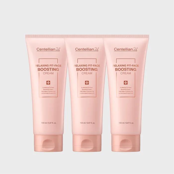 

Face Boosting Cream 150ml x3 Brightening Wrinkle Care Soothing Healthy Complexion Skin Elasticity Radiance Moisturizing