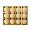 Velvet Christmas Flocked Ball Ornaments, 8cm, Set of 12 – Tree Decorations