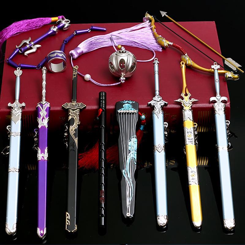 Anime-Themed Alloy Wangji Bichen Sword & Jiang C Jinling Weapon Replica