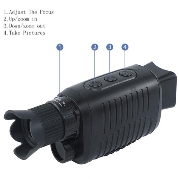 1080P HD Infrared Night Vision Device Dual Use Monocular Camera Digital Telescope Monocular Outdoor Hiking Portable Telescope with 64GB Card