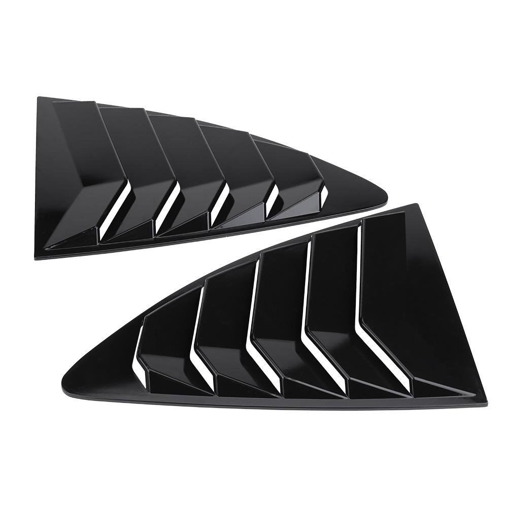 1 Paar Zijraam Louver Ventilatiekap Sierlijst voor 86CelsiusScion FR S 13-18 Zwart