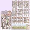 Papper Girls Dress Up Decorative Stickers Multicolor Handbook Stickers  for Kids