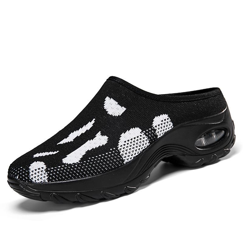 Grande Taille Nouveaux Chaussures Respirantes en Mesh Demi-Traîne pour Femmes Décontractées Demi-Pas Paresseuses Un Pas Respirantes Marche Chaussures Simples