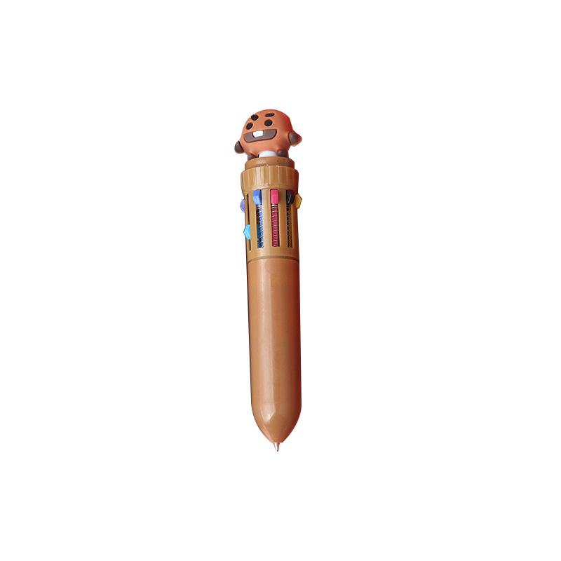 Multicolor Cartoon Silicone Ballpoint Pen for Journaling and Students