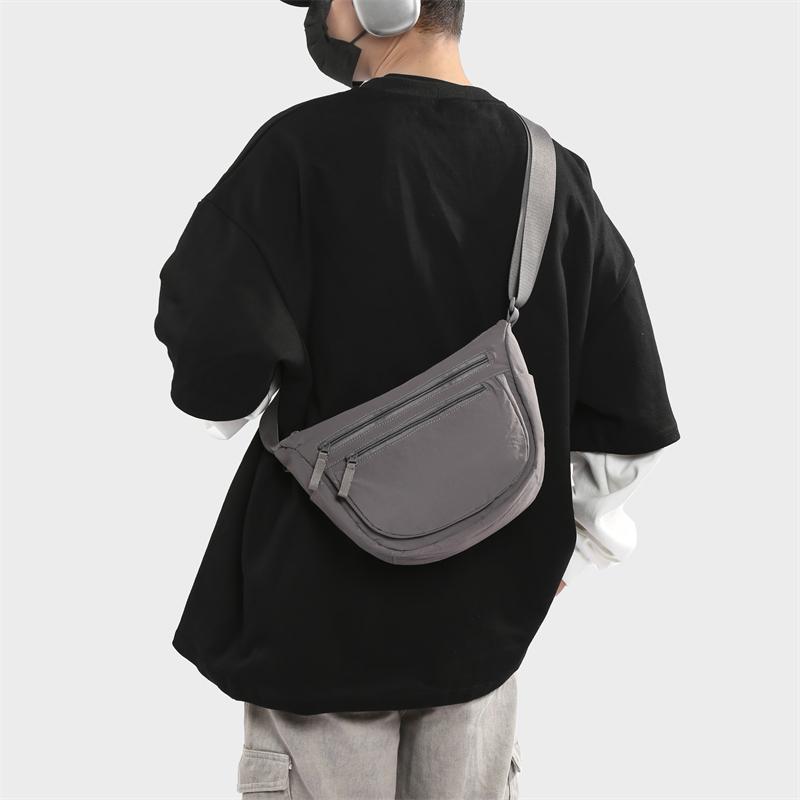 Bolsa Transversal Bolsa de Ombro para Esportes ao Ar Livre Cor Sólida Bolsa Pequena