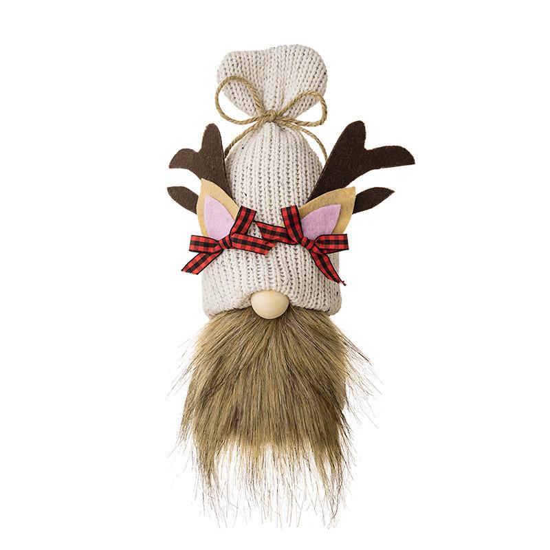 

Christmas Knit Unique Shell Antlers Hat Rudolf Playful Forest Decor For Memorable Holidays