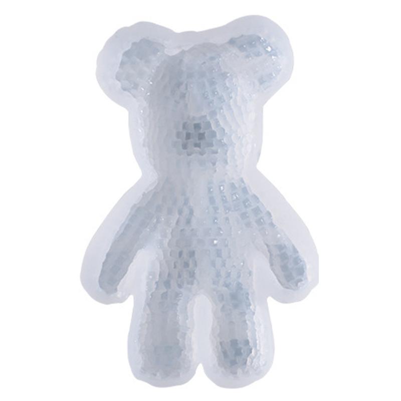 

DIY Diamond Rabbit for Head Keychain Silicone Epoxy Mold DIY Keychain Pendant Jewelry Crafting Mould for Valentine Gift 1