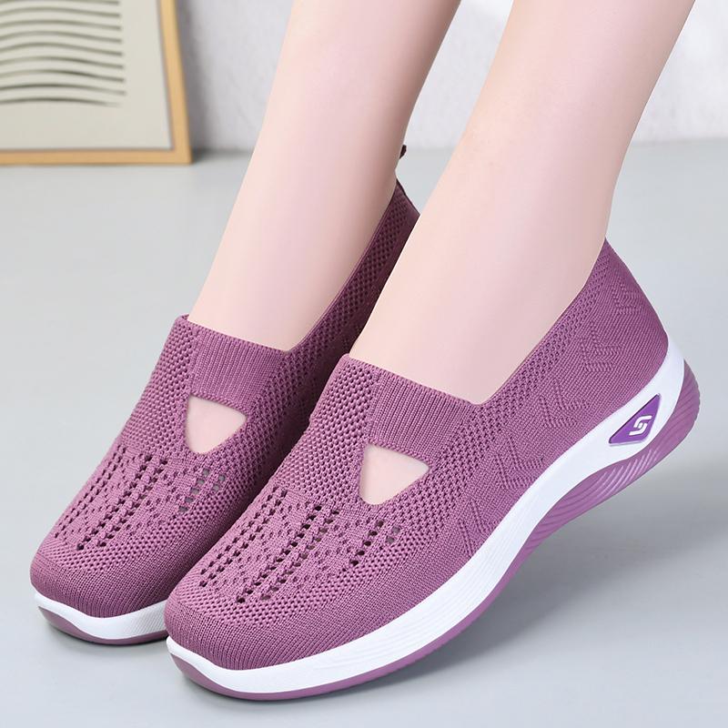 Women Sneakers Fashion Breathable Walking Mesh Platform Shoes Sneakers for Women Gym Vulcanized Shoes Black Female Footwear