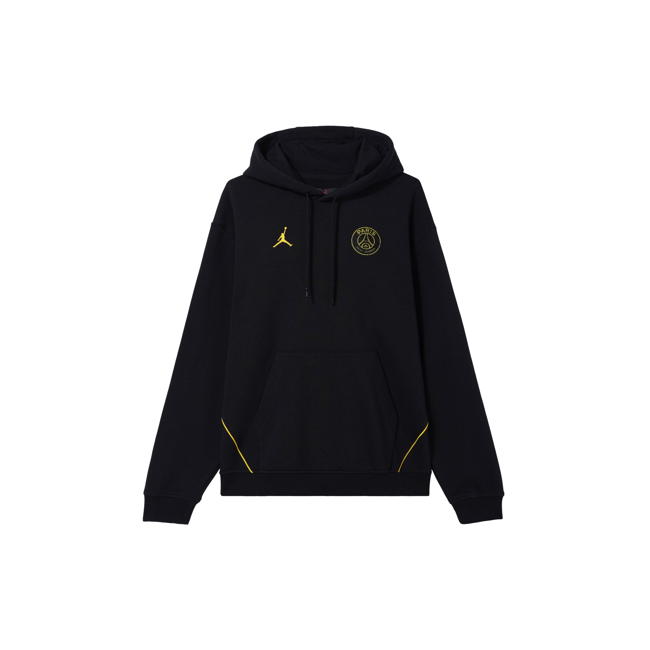 

Jordan Paris Saint-Germain Fleece Pullover Hoodie Black Tour Yellow Men DV0611-010 S