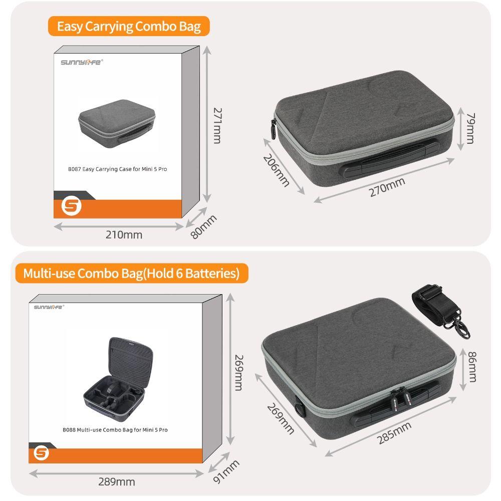 Portable Combo Bag Protective Carrying Case New Hard Shell for DJI Mini 5 Pro Drone Accessories