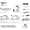 Tent - Naturehike - Taga - Ultra-light - 2 Person - Waterproofness 4000 Mm