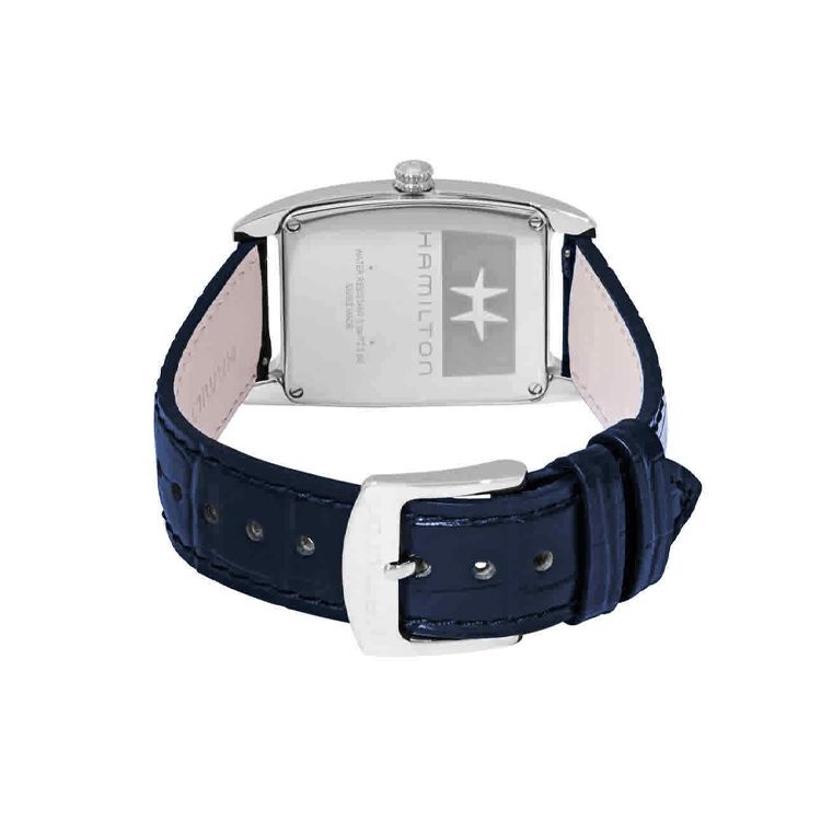 Hamilton American Classic Series Quartz Movement 50m Water Resistant Watch 27.3mm White Dial Stainless Steel Crystal Case Leather Strap H13421611