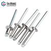 GUWANJI 304 Stainless Steel Open-End Flat Round Head Blind Rivets