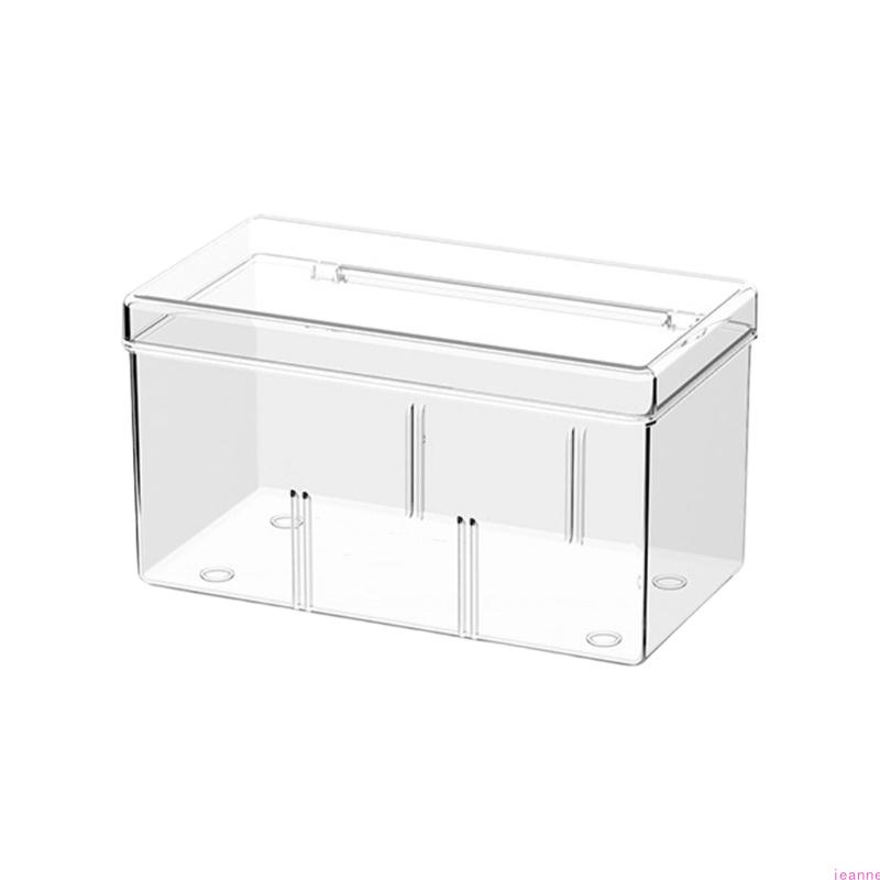 

Transparents Medicine Storage Container With Convenient Handle Durability Office Desk for Home And Office Use Transparent ordinary