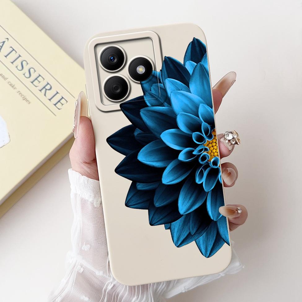 For Realme C61 RMX3939 RMX3930 C63 RMX3939 Case For Realme C63 Cover Luxury Fashion Flower Kawaii Girl Cute Cat Shockproof Shell