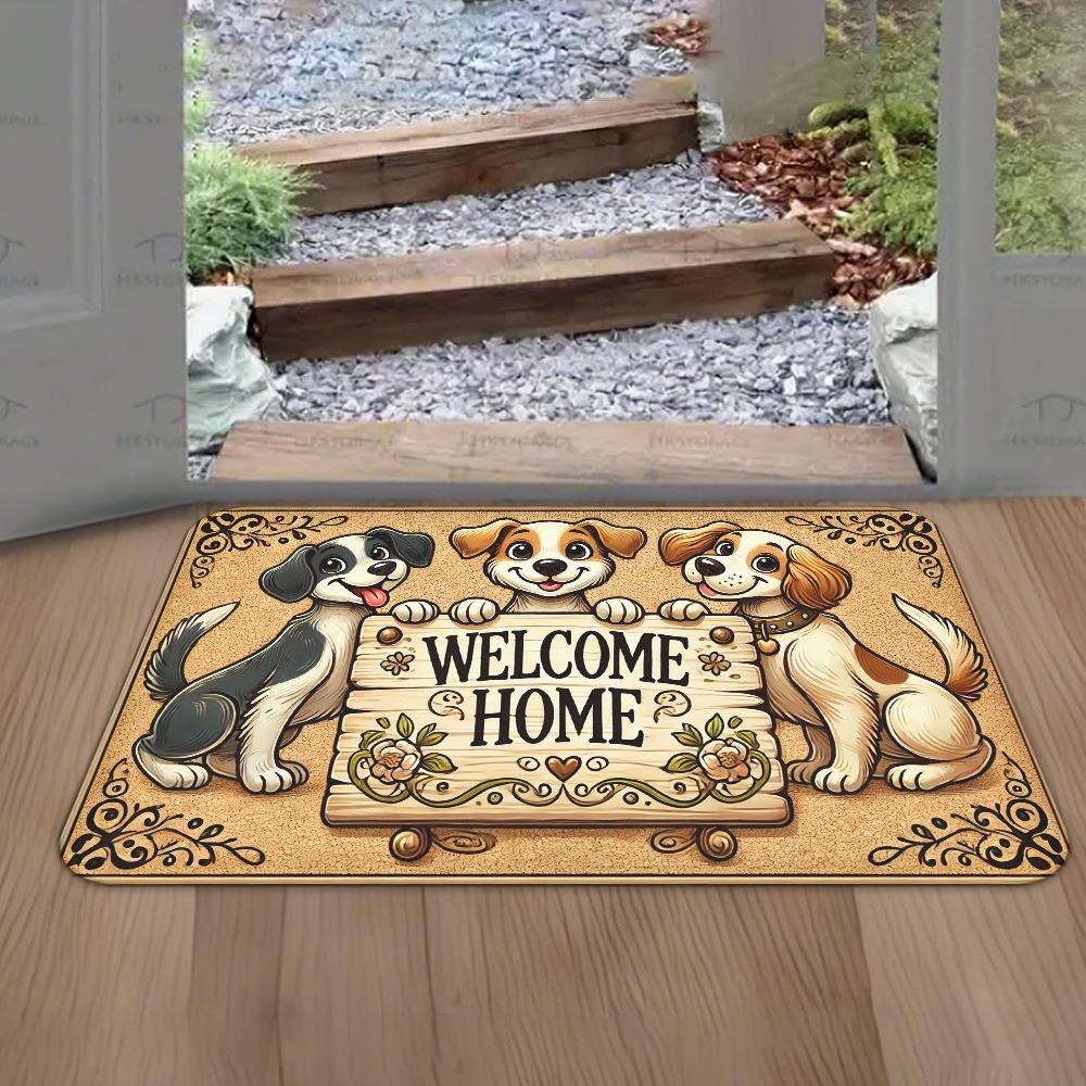 1PC Rainbow Cats Kitchen Rugs Non-Slip Home Door Mats Pop Design Bathroom Rugs Bath Mat Carpet for Home Sink Laundry Decor