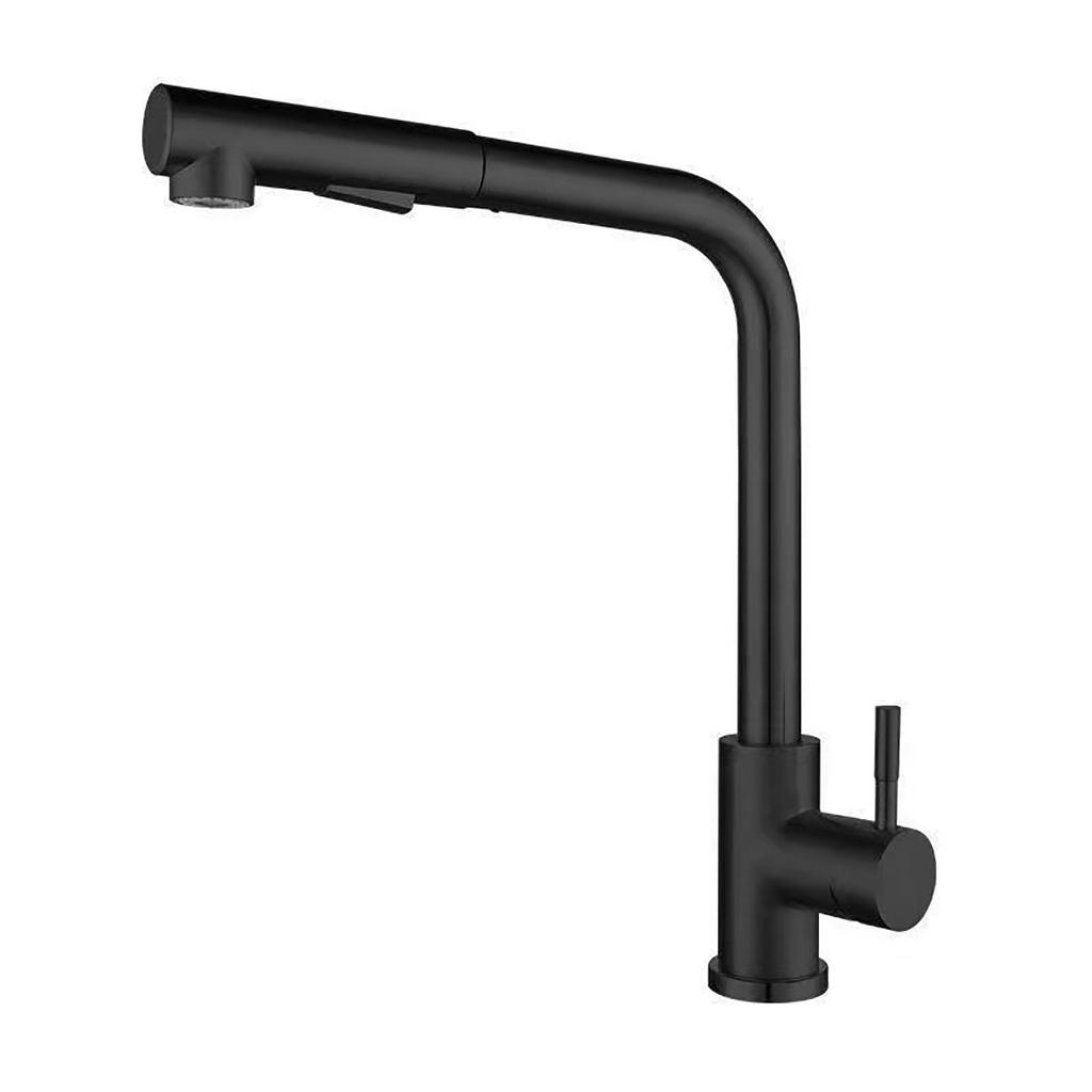 Pull-out Kitchen Faucet Smooth Pull-out Sprayer Dual Spout Mode (Pillar/Shower) One-Touch Switching Spout