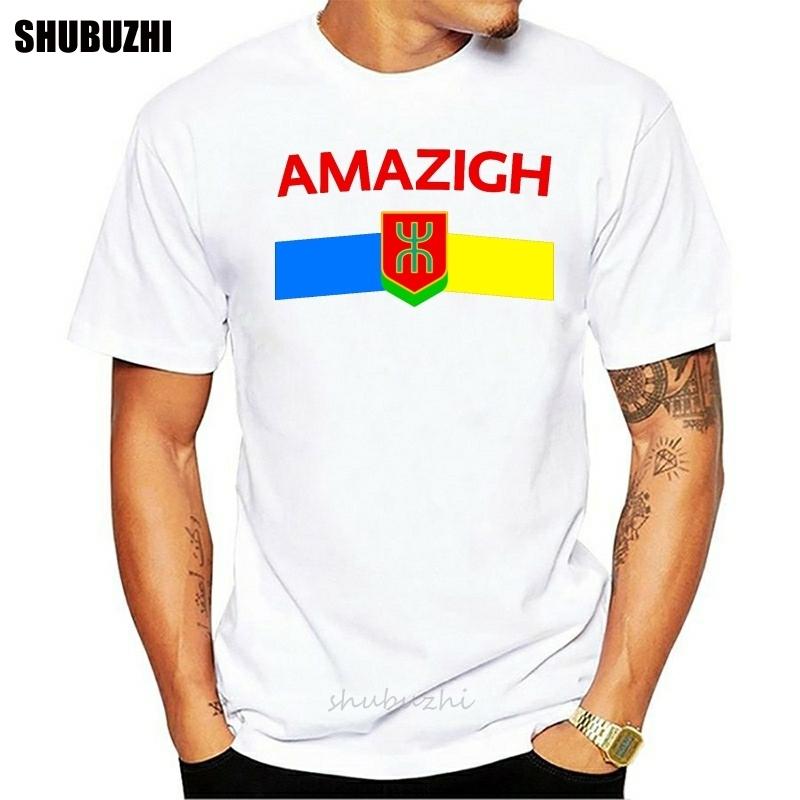 Amazigh tričko pánské Designy bavlna SXXXL Jedinečné Mačkavé Vtipné Ležérní letní Formální tričko letní tričko