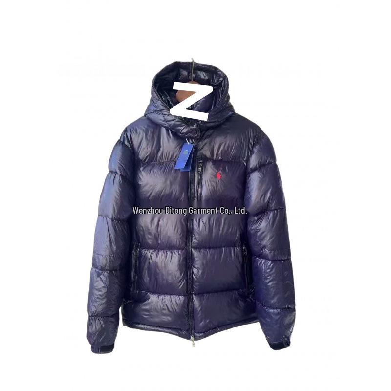 RL War Horse Embroidered Hooded Windproof Water-Repellent Down Jacket for Men & Women