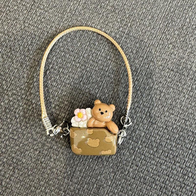 Doll 15-17cm Mini DIY Pet Carrying Bag Dress Up Plush Toy Accessories Dollhouse Hanging Neck Accessories Dollhouse Pendan