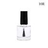 1Pc 10/15Ml Empty Glass Nail Polish Bottle With Brush Nail Oil Glass Bottles