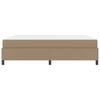 Bed Frame with Mattress Cappuccino 180 x 200 cm Fabric
