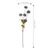 4Pcs Simulated Dandelion Flower Stems Lifelike Plastic Artificial Dandelions for Home Decor DIY Bouquet Arrangement Wedding