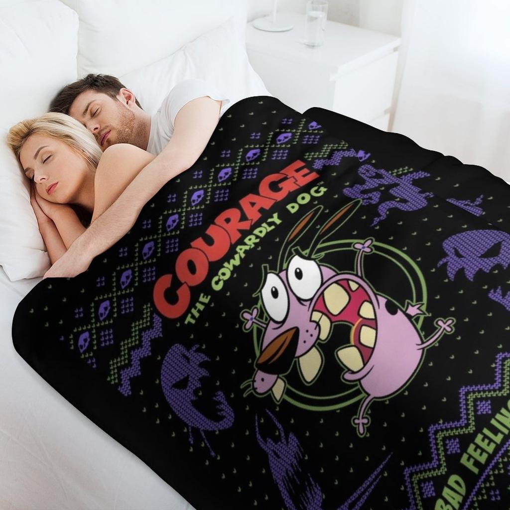 Christmas Bad Feeling Ugly Throw Blanket Anti Shedding Soft Fuzzy Blanket for Home