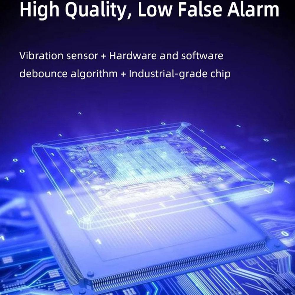 Car Anti-Theft Vibration Alarm 108dB Car Vibration Sound Light Alarm Wireless Remote Vibration Sensor Vehicle Security Alarm
