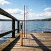 Fishing Rod for Lures, 4 Section Composite Travel Stream Anglers