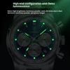 Top Brand New Steel Band Men's Watch Multifunctional Quartz Luminous Calendar Watch