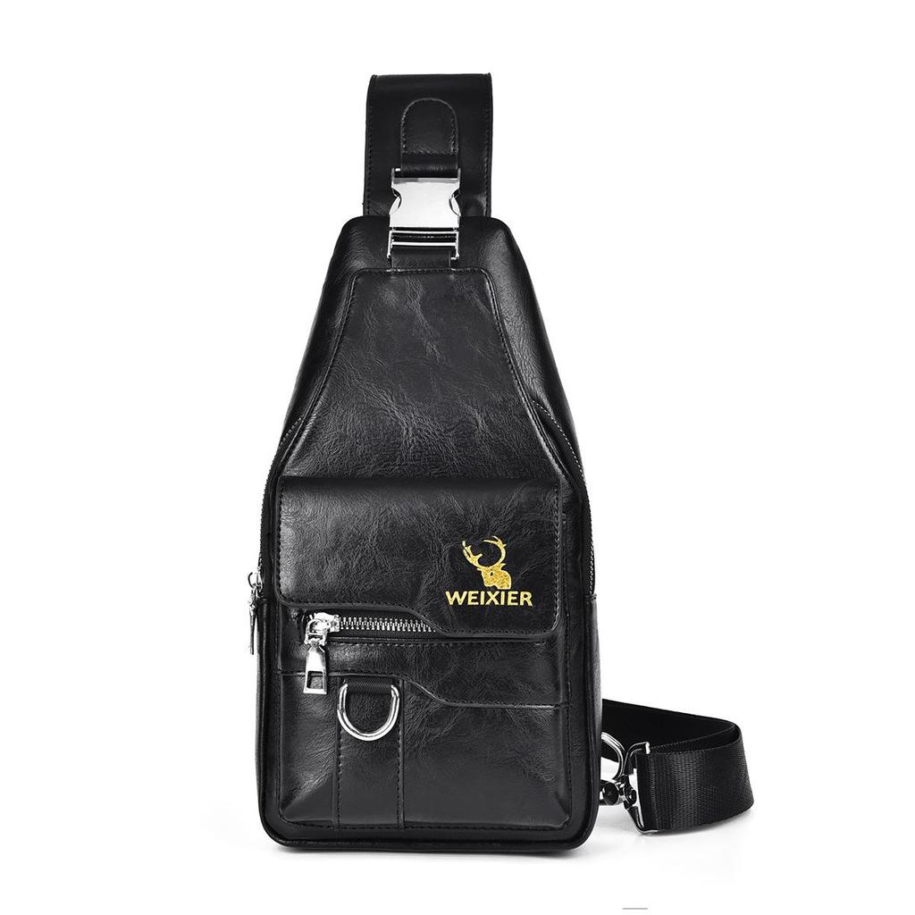 Hot Men's Bag Fashion Messenger Bags Large Capacity Luxury Designer Chest Bags Retro Single Shoulder Crossbody Backpacks