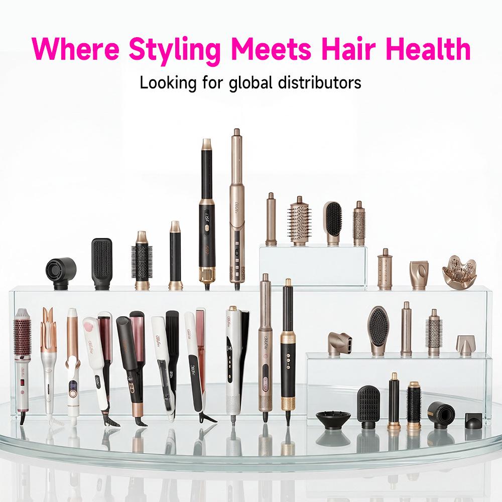 5-in-1 Multi-functional Hot Air Brush: Straighten, Curl, Blow Dry & Style Hair Without Damage