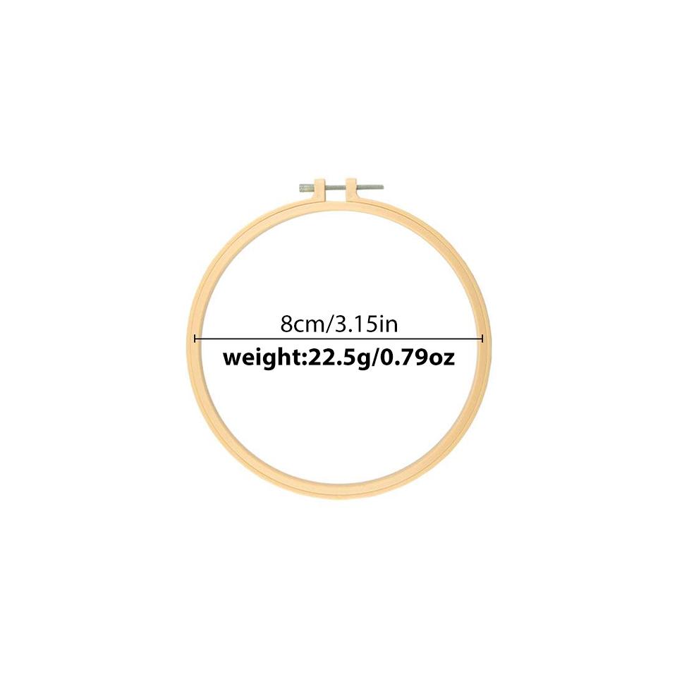 

BUDDUR 1PC Plastic Embroidery Hoop Cross-Stitch Frame Hoop Circle Embroidery Shed DIY Handmade Craft Sewing Needwork Supplies