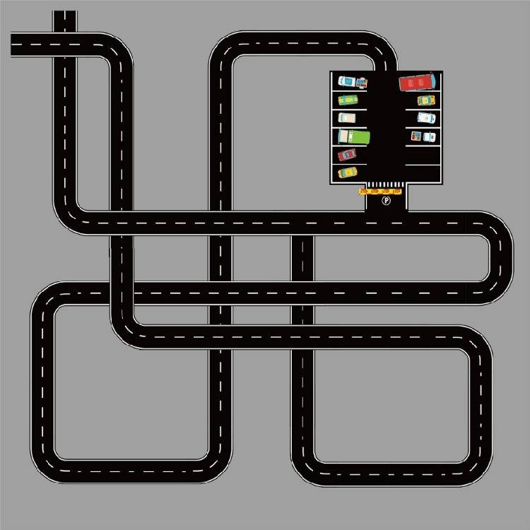 Road Track Sticker Tape Roadway Marking Sticker Safety Floor Tape For Indoor Directional Label and Kid Room Decoration