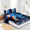Four-Piece Mattress Set 3D Digital Printing Mattress Protective Cover Ice Sports Modern Simple Style