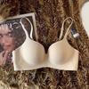Comic chest thickened underwear women's small breasts gather to show large and thin mold cup no steel ring girl tank cup anti-sagging bra cover