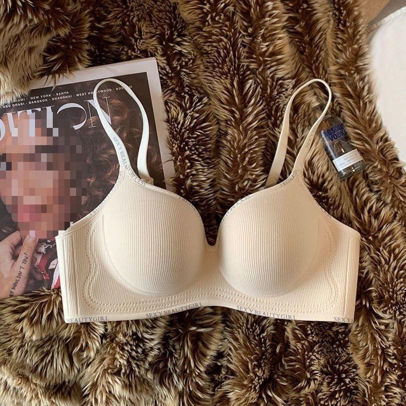 Comic chest thickened underwear women's small breasts gather to show large and thin mold cup no steel ring girl tank cup anti-sagging bra cover