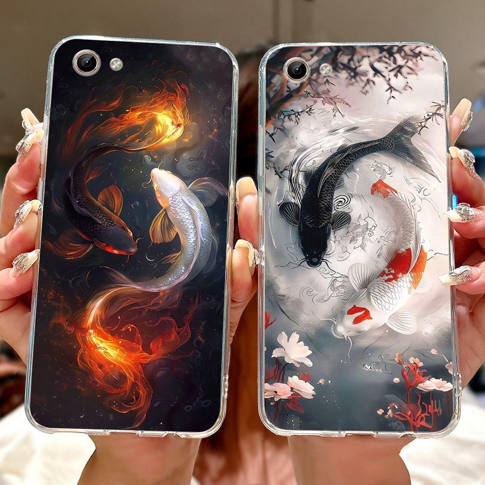 Phone Case For Vivo Y81 Y81i Y81S Y83 Y83A 1803 1808 1808i 1812 New Cool Dragon Tiger Painted Soft Silicone TPU Cases