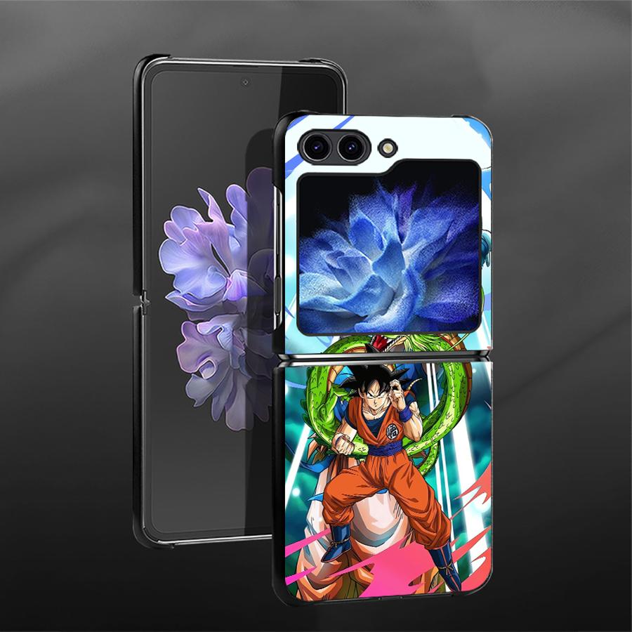 Back Phone Cover Funda Case for Samsung Galaxy Flip6 Z Flip 7 6 5 4 3 Flip7 FE Flip4 Flip3 Flip5 Dragons Balls