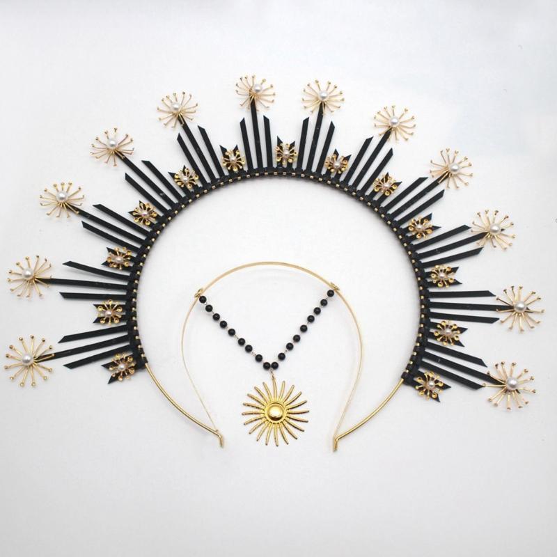 Bentiță Coroană Tiara Kituri Artizanat Handmade Piesa Coroană Costum Femei Bentiță Păr