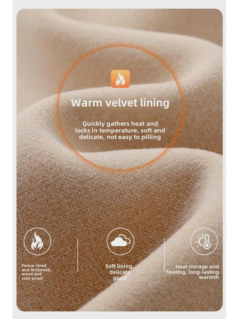 Korean Women's Autumn/Winter Velvet-Lined High-Waist Hip-Lifting Barbie-Style Buttoned Yoga Pants