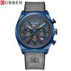 CURREN Man WristWatch Chronograph Calendar Sport Men Watch Military Army Gold Top Brand Luxury Genuine Leather Male Clock 8392