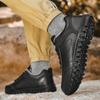 Leather Casual Men Shoes Lace Up Oxfords Comfortable Sneakers Casual Shoes Walking Footwear Winter Boots Mens Plush Warm Shoes